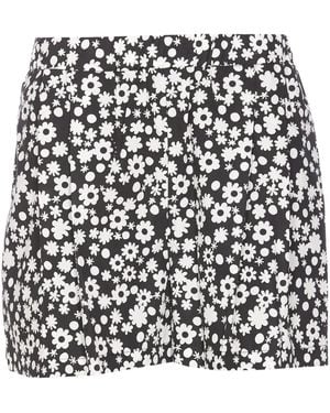 Marni Floral-Print Shorts - Black