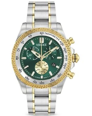 Versace Chrono X 43Mm Watch - Metallic