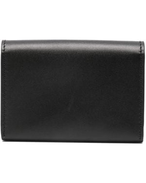 The Row Flap Double Travel Wallet - Black