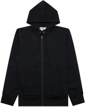 COMME DES GARÇONS PLAY Hoodie À Fermeture Zippée - Noir