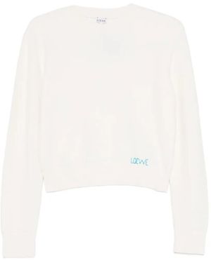 Loewe Klassischer Pullover - Weiß