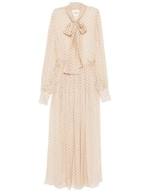 CRI.DA Papavero Polka Dot Maxi Dress - White