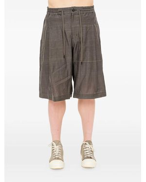 DEVOA Drawstring-Waistband Shorts - Grey