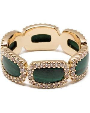 Apm Monaco Ring Mit Malachit - Mettallic