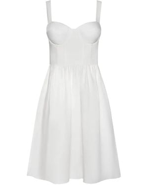 L'Agence Vestido Tiani Tipo Bustier - Blanco