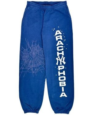 Sp5der Arach Ny Phobia Track Trousers - Blue