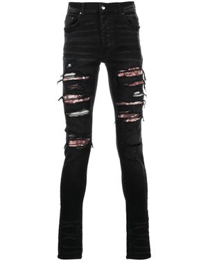 Amiri Tie-dye Bandana Thrasher Jeans - Black