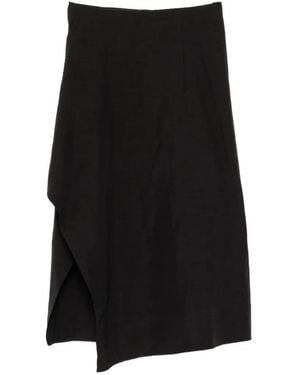 JNBY Asymmetric Slit Skirt - Black