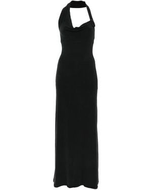 AYA MUSE Halterneck Maxi Dress - Black