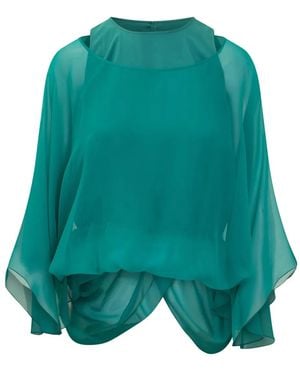 Alberta Ferretti Bluse aus Seide - Grün