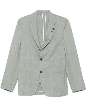 Lardini Notched-Lapel Blazer - Grey