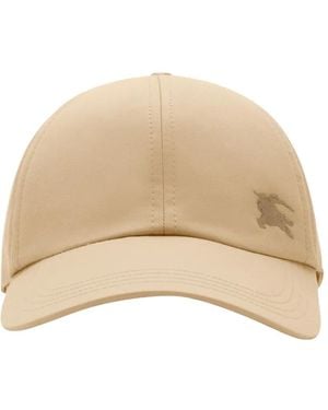 Burberry Gabardine Baseball Cap - Natural