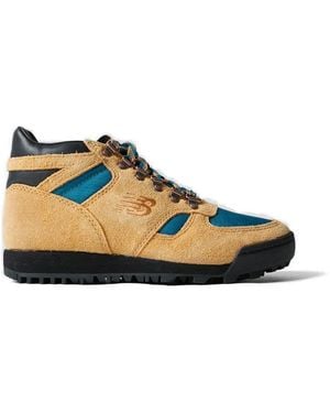 New Balance Suede Lace-Up Trainers - Blue
