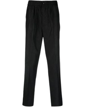 Ami Paris Cropped Tailored Pants - Black