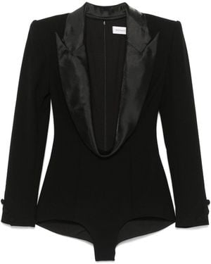 Monot Tuxedo Playsuit - Black