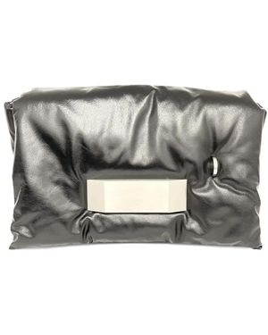 Rick Owens Pillow-Effect Leather Shoulder Bag - Gray