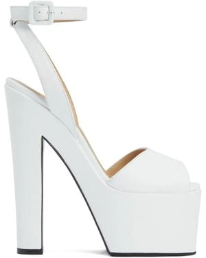 Giuseppe Zanotti Sandalias Tarifa con plataforma - Blanco