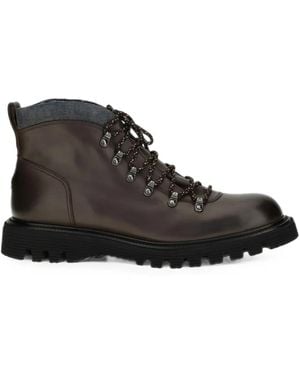 Fratelli Rossetti Lace-Up Ankle Boots - Black