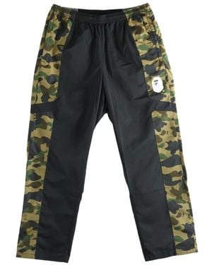 A Bathing Ape 1St Camo-Print Track Pants - Gray