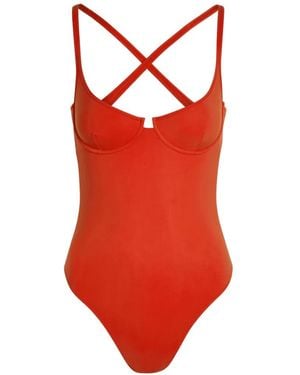 Lido Ottantatre Badpak Met Gekruiste Bandjes - Rood