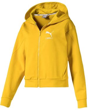 PUMA Zipped Hoodie - Yellow