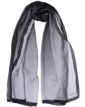 Elizabetta Sophia Silk Scarf - Gray