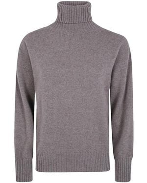 D.exterior Roll-Neck Cashmere Jumper - Grey