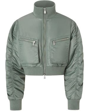Pinko Nylon Coats - Green