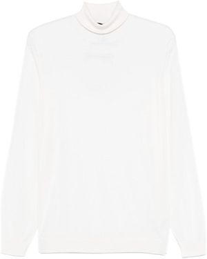 Dell'Oglio Wool Turtleneck Jumper - White