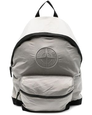 Stone Island Rugzak Met Compass Patroon - Grijs