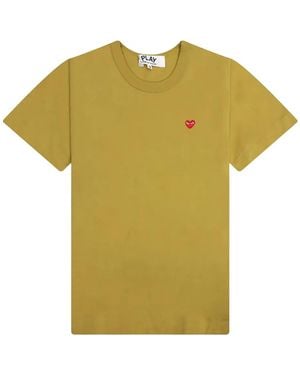 COMME DES GARÇONS PLAY Cotton T-Shirt - Yellow