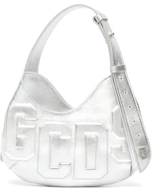 Gcds Logo-Patch Shoulder Bag - White