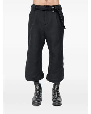 The Viridi-anne Adjustable-Belt Pants - Blue