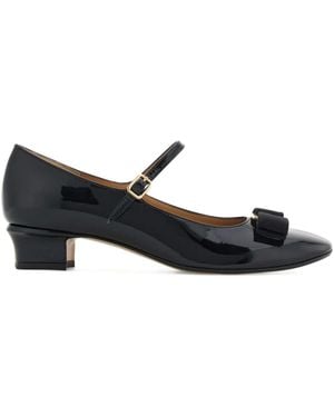 Ferragamo Escarpins Vara 30 Mm À Détail De Nœud - Noir