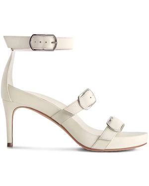 Bernardo 1946 Strappy Buckle-Embellished Sandals - White