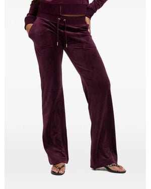 Juicy Couture Pantalon De Jogging Del Ray À Fini Velours - Purple
