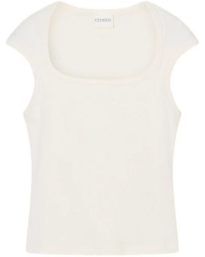 Closed Camiseta De Canalé - Blanco