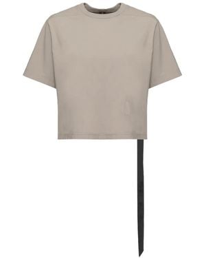 Rick Owens Distressed Hanging-Strap T-Shirt - White