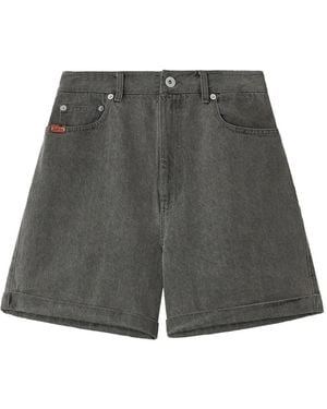 Chocoolate Rolled Heart Shorts - Gray