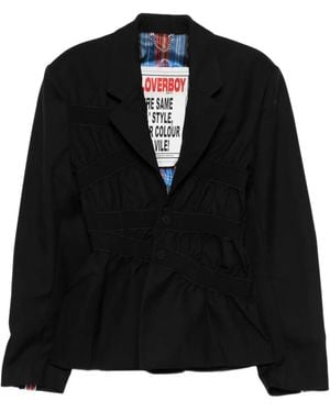 Charles Jeffrey Taped Up Blazer - Black
