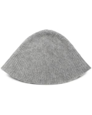 DRYKORN Kapsika Ribbed-Knit Bucket Hat - Grey