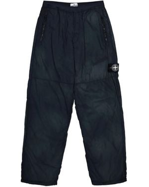 Stone Island Elasticated-Waistband Trousers - Blue