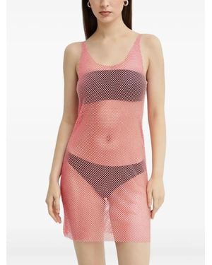 Santa Brands Sydney Crystal-Embellished Mini Dress - Red