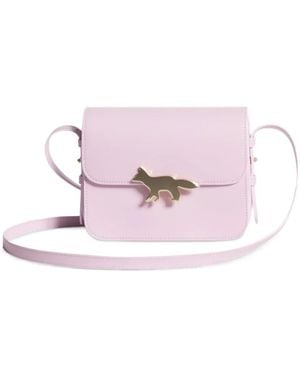 Maison Kitsuné Bolso De Hombro Edie Con Placa Fox - Rosa