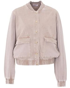 Liu Jo Embellished Pocket Jacket - Natural