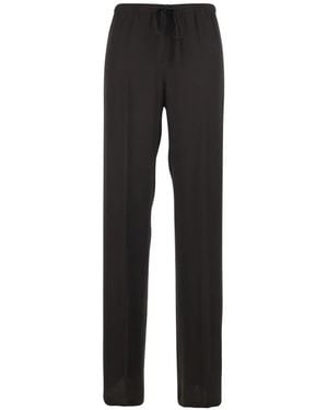 Semicouture Drawstring Trousers - Black