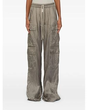 Rick Owens Drawstring-Fastening Cargo-Pocket Pants - Gray