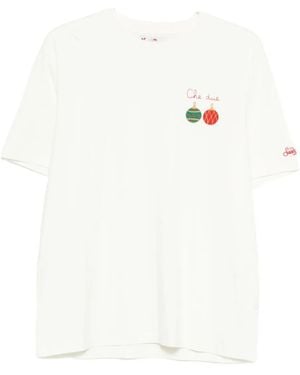 Mc2 Saint Barth Embroidered Arnott T-Shirt - White
