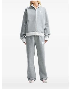 Nike Sudadera Studio Fleece Con Cremallera - Gris