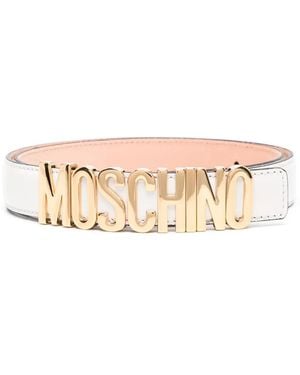 Moschino Cintura Con Logo - Rosa